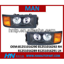 MAN TRUCK HEAD LAMP 81251016290 81251016292 RH 81251016289 81251016291 LH